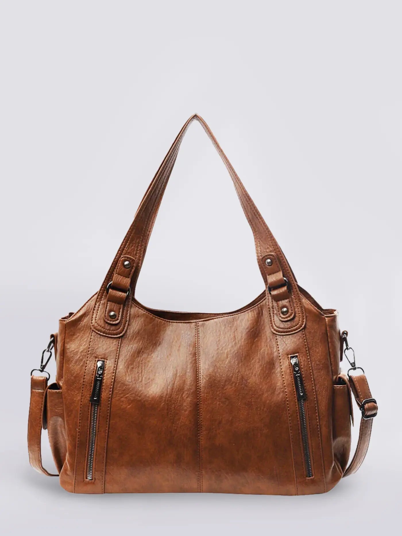 Gianna | Multi-Pocket Shoulder Bag-Shoulder Bags-Urban Devyne-Brown-Urban Devyne