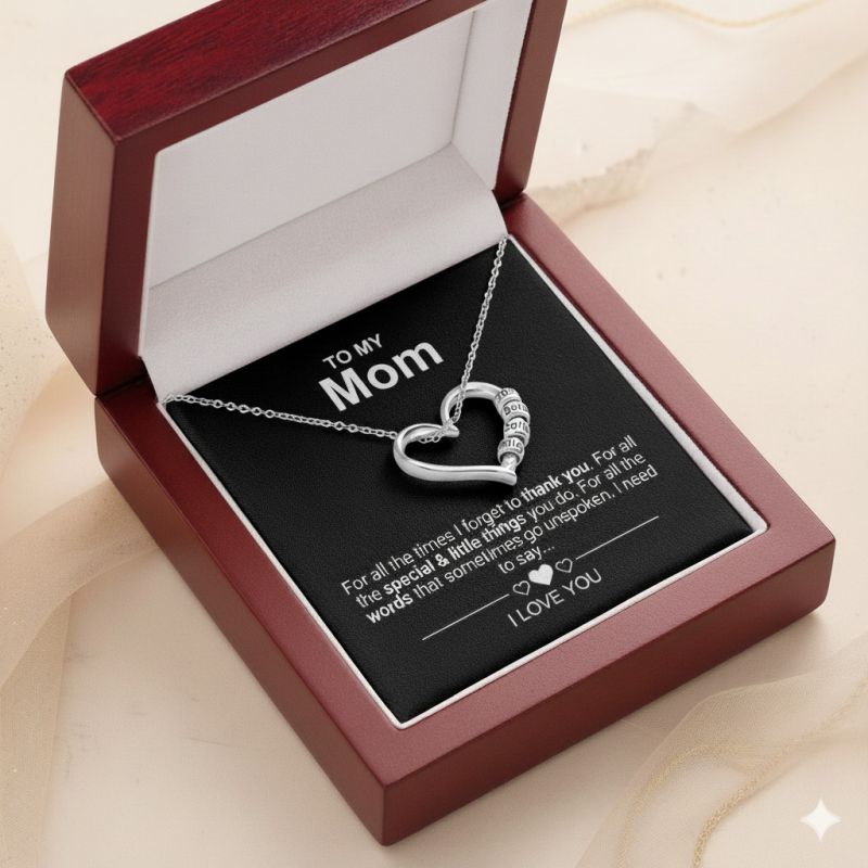To My Mom - The Heart of the Family Necklace