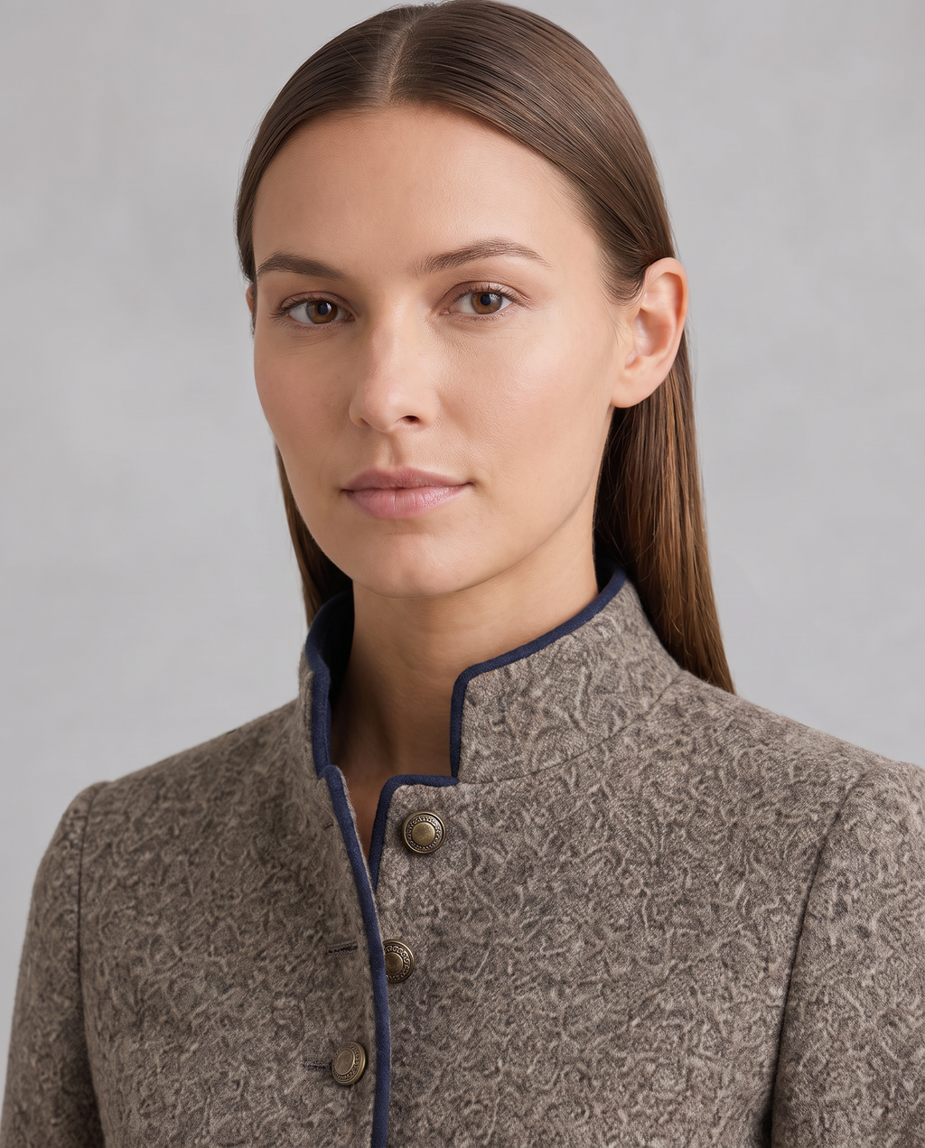 Tatum | Women's Blazer with Stand Collar and Tailored Fit