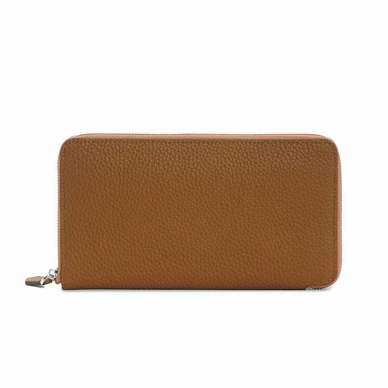 Andrea | Leather Zip-Around Wallet-Wallet-Urban Devyne-Brown-Urban Devyne