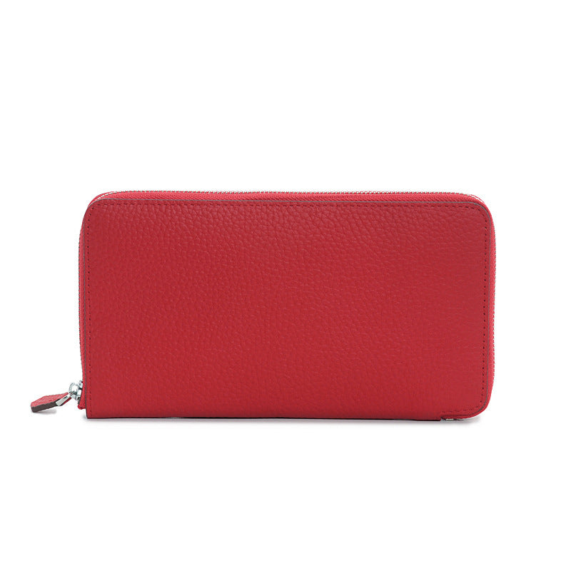 Andrea | Leather Zip-Around Wallet-Wallet-Urban Devyne-Red-Urban Devyne