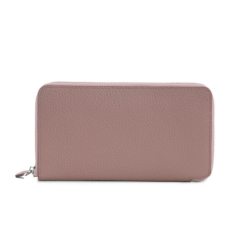 Andrea | Leather Zip-Around Wallet-Wallet-Urban Devyne-Nude Pink-Urban Devyne