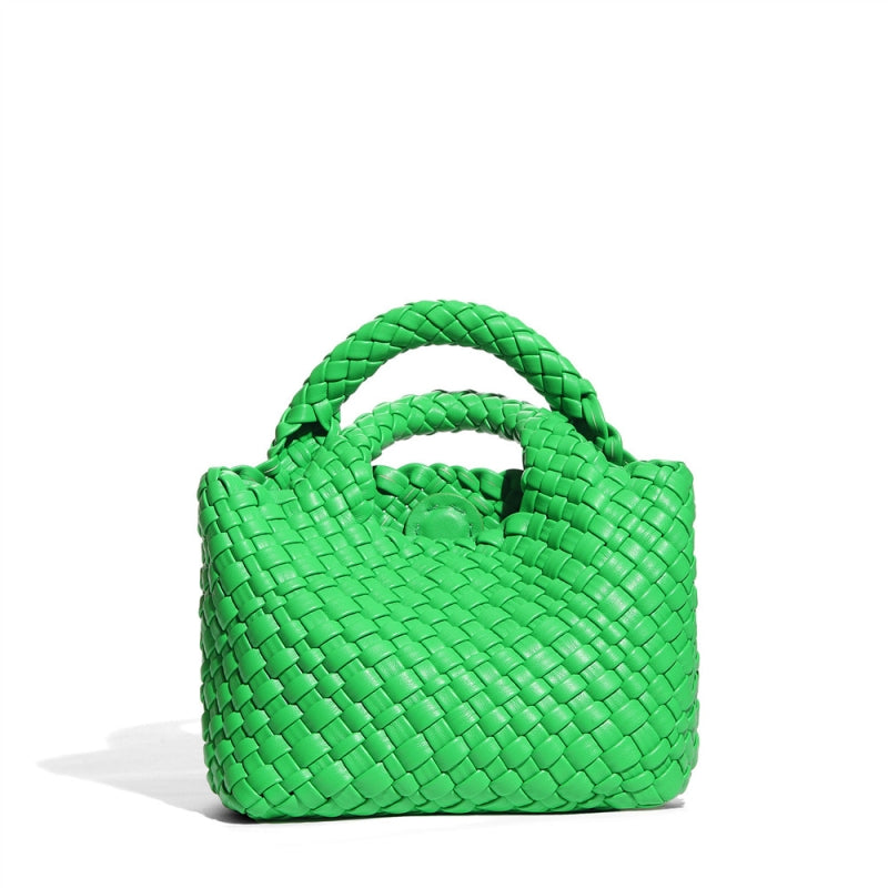 Adele | Woven Leather Handbag-Handbag-Urban Devyne-Green-Urban Devyne